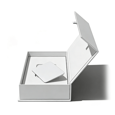 Custom Logo Rigid Recyclable Hot-stamped Coated Paper Boxes With Magnetic Closure for Small Gift Card Packaging