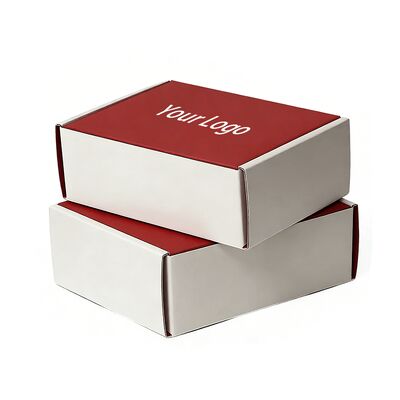 Custom White Cardboard Foldable and Recycled Boxes for Shipping and Packaging of Clothes with logo