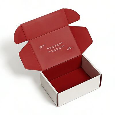 Custom White Cardboard Foldable and Recycled Boxes for Shipping and Packaging of Clothes with logo