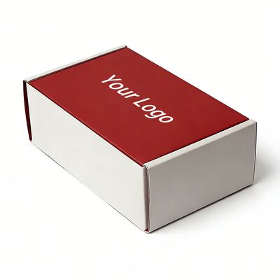 Custom White Cardboard Foldable and Recycled Boxes for Shipping and Packaging of Clothes with logo