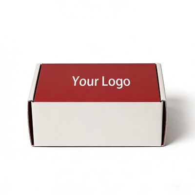Custom White Cardboard Foldable and Recycled Boxes for Shipping and Packaging of Clothes with logo