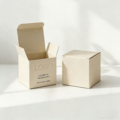 Custom Logo Printed Luxury Textured Finish Art Paper UV Coated Recyclable Packaging for Perfume Box