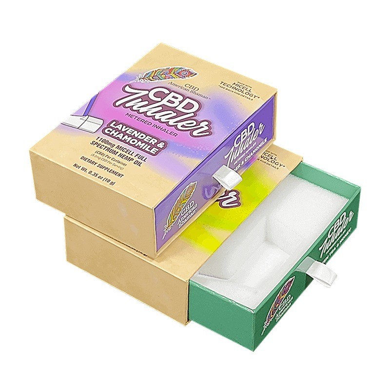 Floven Custom Metered Inhaler Packaging Boxes with Foam Insert