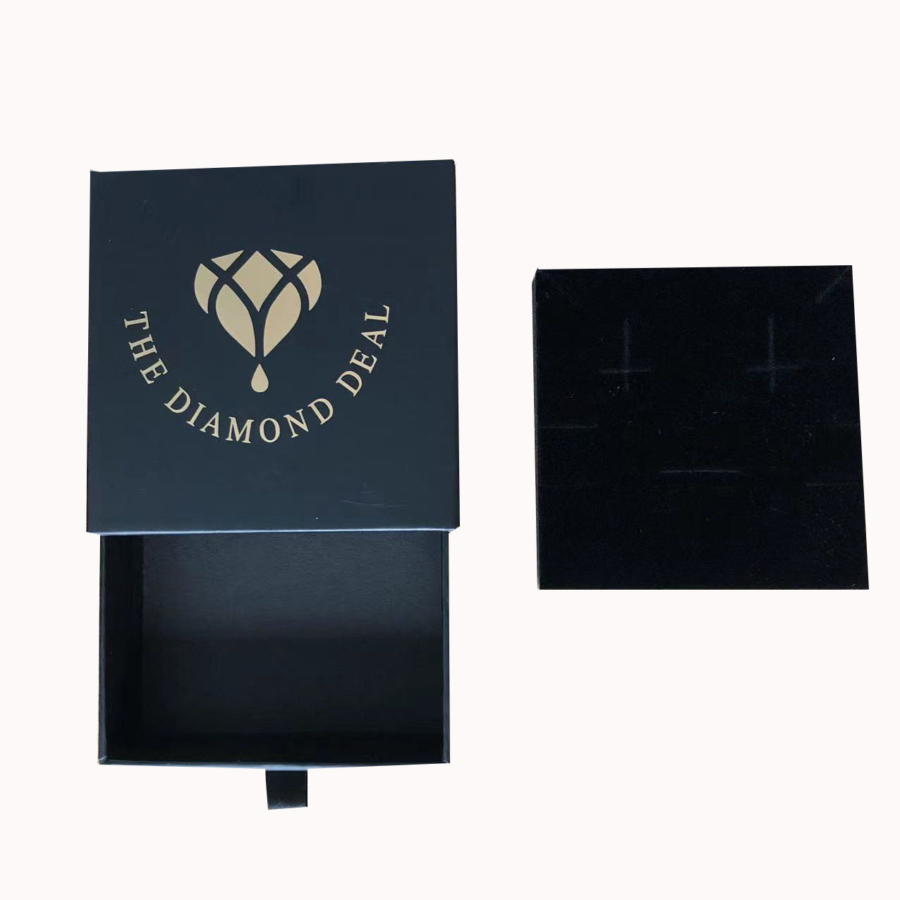 Custom Jewelry Gift Box with Sliding Drawer - Logo Printing