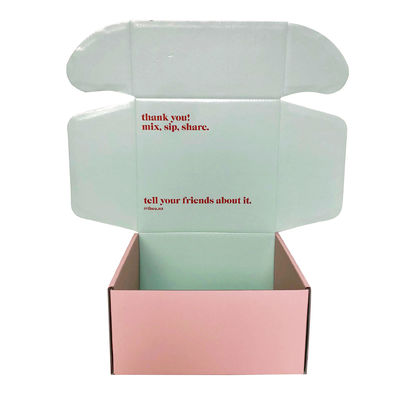 Corrugated Board Paper Mailer Box For Skin Care Clothing Shoes Packaging