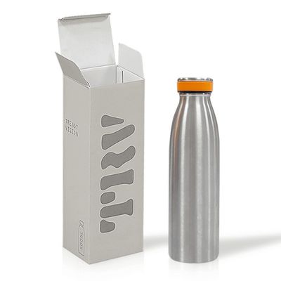 Custom Tuck Top Boxes Uncoated Kraft E Flute Water Bottle Packaging Box