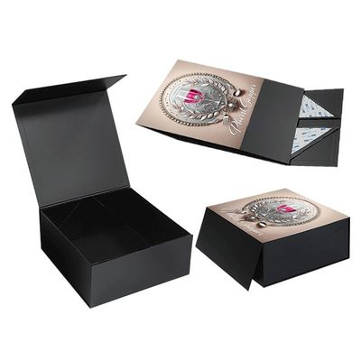 Banquet Glass Set Packaging Box with Custom UV Logo Finish and Foldable Magnetic Closure