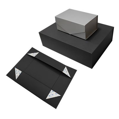 Book Shape Rigid Collapsible Box Magnetic Lid Luxury Folded Paper Gift Box