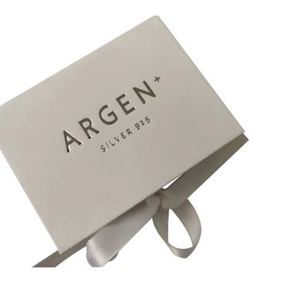 Custom Necklace Jewelry Cardboard Box Luxury Gift Box Packaging With Ribbon Premium Magnetic Gift Box