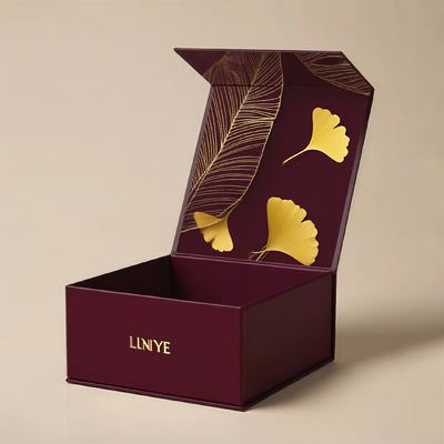 Matte Rigid Cardboard Foldable Packaging Luxury Magnetic Closure Gift Box With Paperboard Liner